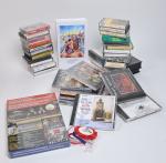 Enregistrements : lot de CD,
cassettes audio et vidéo sur la...