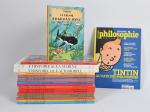 Hergé, Les Aventures de Tintin, 17 albums ou ouvrages modernes,...