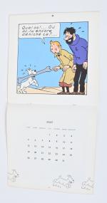 Casterman, d'après Hergé, Les aventures de Tintin, calendrier 1993.