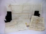 Cinq manuscrits du XVIe siècle 1/ Document en latin sur...