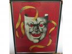 Claude LEPAPE (1913-1994) "Le masque" Collage et découpage, signé en...