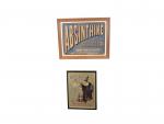 Absinthe : Deux affiches encadrées