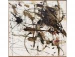 Djoka IVACKOVIC (1930-2012)  "Peinture", 1967 Huile sur papier marouflé...