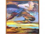 Jean ROUGE "Comme le vent", vers 2002 Huile sur toile...