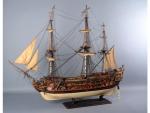 Grande et belle canonnière du XVIIIème siècle à deux rangées...