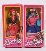 Mattel, Barbie, Dolls of the World collection, deux poupées mannequin,...