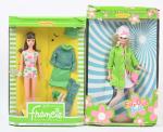 Mattel, Barbie, 2 poupées mannequin en boite (usures et déchirures)...
