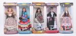 Matell, Barbie, Doll of the World, Collector edition, 5 poupées...