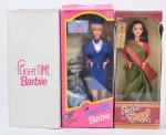 Mattel, Barbie, deux poupées mannequin, en boîte (usures et déchirures).
-...