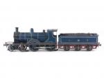Basset Lowke, locomotive électrique 220 "Dunalastair" restaurée et repeinte bleue...