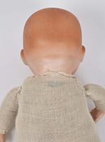 Bébé allemand tête porcelaine
marqué "HB 500", bouche ouverte avec langue,...