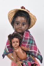 Métisse et son enfant
ensemble avec poupée Denamur, tête en biscuit...