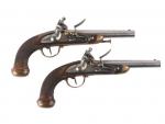 Paire de pistolets d'officier modèle 1816, platines de la Manufacture...