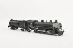 Lionel contemporain, locomotive électrique
trois rails, type 140, noire et grise,...