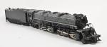 M.T.H, locomotive américaine type 1-4-4-2
grise et noire, électrique trois rails,...