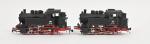 Rivarossi (Italie), deux locotenders électriques
deux rails type vapeur 030, de...