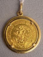 Pièce de 20 Pesos en or Mexique 1959, montée en...