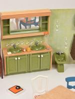Lundby (Suède), quatre coffrets de mobilier miniature
pour maison de poupées...