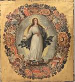 École espagnole (?) fin XVIIe
Vierge aux douze étoiles
Huile sur toile...