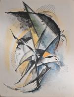 Roger LERSY (1920-2004)
L'oiseau
Lithographie en couleurs
Numérotée 35/350 et signée au crayon
66,5...