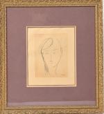 Amadeo MODIGLIANI (1884-1920)
Tête de jeune fille
Lithographie (Insolée)
Signée dans la planche
Expert...