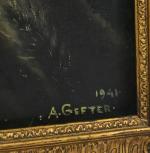 Alexandre GEFTER (1885-1956)
Élégante au collier, 1941
Huile sur toile (très légères...