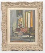 Paul HUGUES (1891-1972)
Scène d'intérieur
Huile sur toile
Signée en bas à droite
35...