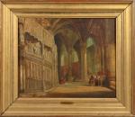 Ecole française, vers 1840
Cathédrale de Chartres, clôture du choeur, avec...