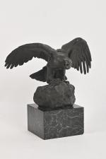 Antoine Louis BARYE (1795-1875)
Aigle aux ailes déployées
Epreuve en bronze à...