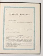 Livret AC, contrat d'agence, vierge, 
vers 1922-1925.