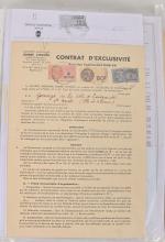 1 classeur de documents divers Citroën / 31 pochettes dont...