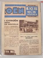 Archive de 4 classeurs avec les documents originaux Citroën période...