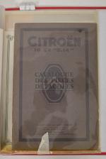 Classeur de 40 documents originaux Citroën 
impression N° 511 -...