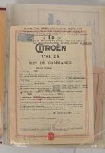 Classeur de 54 documents originaux Citroën 
impression N° 711 -...