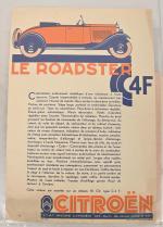 Classeur de 42 pochettes de documents originaux Citroën 
impression N°1811-...