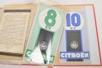 Classeur de 20 pochettes de documents originaux Citroën 
impression N°...