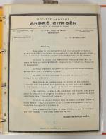 Classeur de 30 documents originaux Citroën 
impression N° 4641 -...