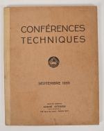 Conférences techniques 1933.