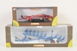Universal Hobbies, Country collection, 2 attelages, échelle 1:32, (petites usures)...