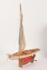 Giner Yacht, Balandro navigable, voilier 
coque bois peint, plastique et...