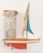 Giner Yacht, Balandro navigable, voilier 
coque bois peint, plastique et...