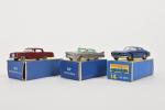 Matchbox Series, Lesney, trois voitures 1/72e en boîtes (petites usures)...