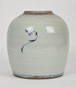 CHINE - Fin XIXe siècle
Pot à gingembre en porcelaine à...