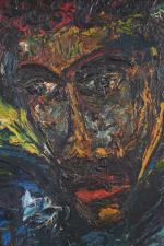 Nicolaï MICHOUTOUCHKINE (1929-2010)
« Mélanesian assis » 
Huile sur panneau, signée...