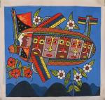 APA HUGO (XXe, Papouasie-Nouvelle-Guinée)
Acrylique sur toile légendée, signée, datée 2015...