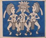 APA HUGO (XXe, Papouasie-Nouvelle-Guinée)
Acrylique sur toile légendée, signée, datée 2004...