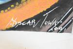 Oscar TOWA (1972, Papouasie-Nouvelle-Guinée)
Acrylique sur toile signee et datée 2001...