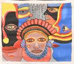 John DANGER (1969, Papouasie-Nouvelle-Guinée).
Acrylique sur toile signée, datée 2002 et...