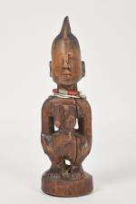 Statue de jumeau Ibedji, Yaruba (Nigéria). 
Sculpture en bois avec...