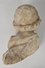 École du XIXe siècle
Buste d'enfant
Sculpture en marbre en ronde-bosse
H. :...